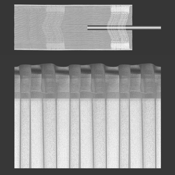 Transparentna taśma na karnisz 10 cm MAGAM 14.100.000.3